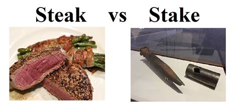 stake vs steak|Iba pa.